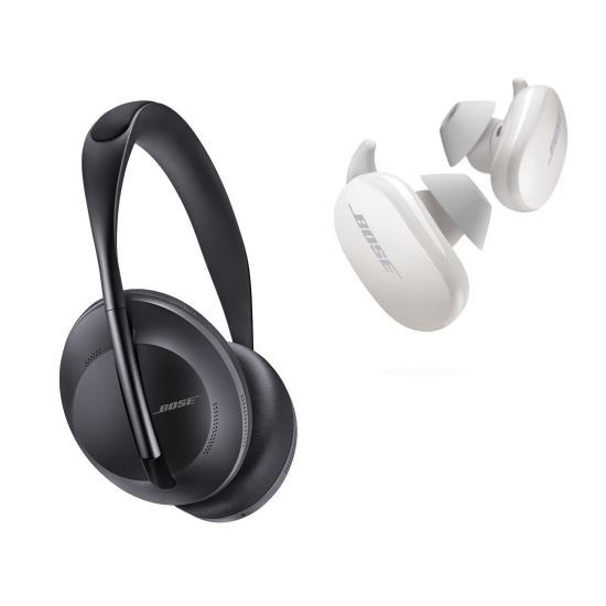 Pachet Bose Headphones 700 si Quiet Comfort Earbuds Black-Soapstone