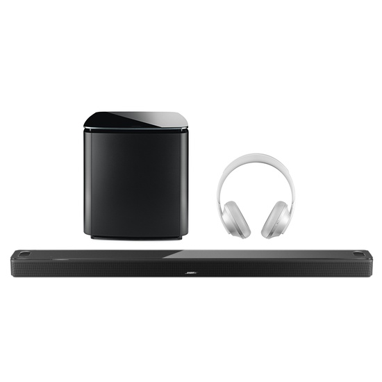 Pachet Soundbar Ultra cu Bas Bose 700 Black plus CADOU Headphones 700